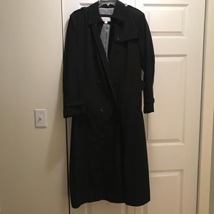 NWOT Liz Claiborne black trench coat